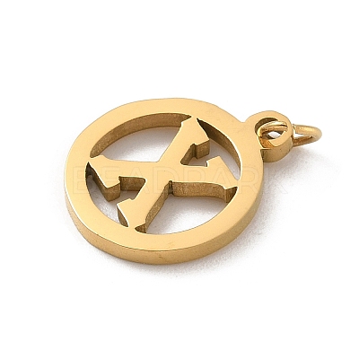 304 Stainless Steel Charms
with Jump Ring STAS-R001-02G-X-1