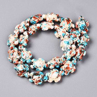 Synthetic Turquoise Dyed Beads Strands G-P507-05A-1-1