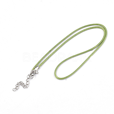 Waxed Cord Necklace Making NCOR-T001-16-1
