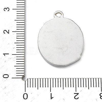 Two-tone 304 Stainless Steel Pendants STAS-A142-03GP-1