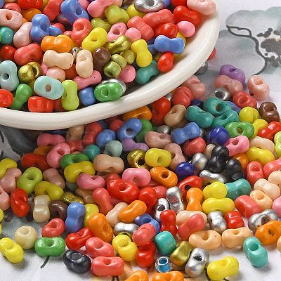 Baking Paint Glass Seed Beads SEED-K009-01A-01-1
