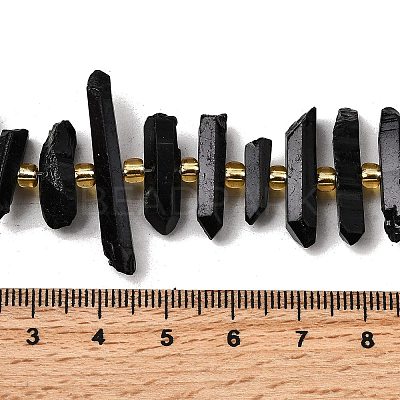 Electroplate Natural Quartz Crystal Beads Strands G-F800-B10-1