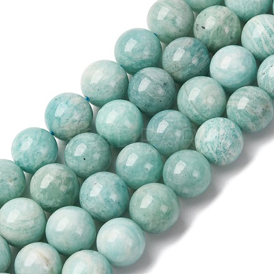 Natural Amazonite Beads Strands LS-G-K068-03-10mmA-1