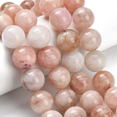 Natural Pink Morganite Beads Strands G-H335-B01-16mm-1