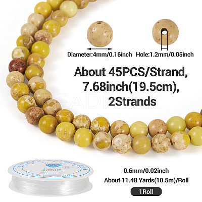 DIY Natural Regalite/Imperial Jasper/Sea Sediment Jasper Beads Bracelets Making KIts DIY-TA0002-69E-1