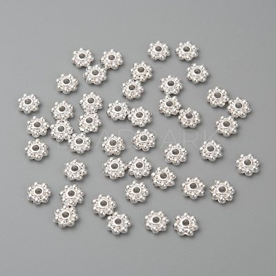 Alloy Beads Daisy Spacer Beads LF1249Y-01S-RS-1