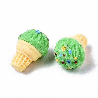 Spray Painted Resin Cabochons LS-CRES-Q215-022E-1