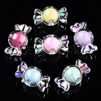 Transparent Acrylic Beads TACR-N011-002A-03-1