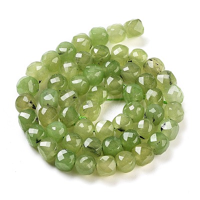 Natural Prehnite Beads Strands G-H028-A05-01-1