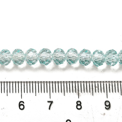 Transparent Baking Paint Glass Beads Strands DGLA-A034-T6mm-D01-1