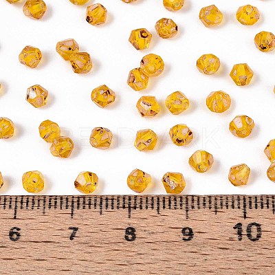 Picasso Baking Paint Glass Seed Beads SEED-N007-37K-1