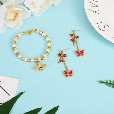 44Pcs 22 Style Alloy Enamel Charms ENAM-CW0001-09-1