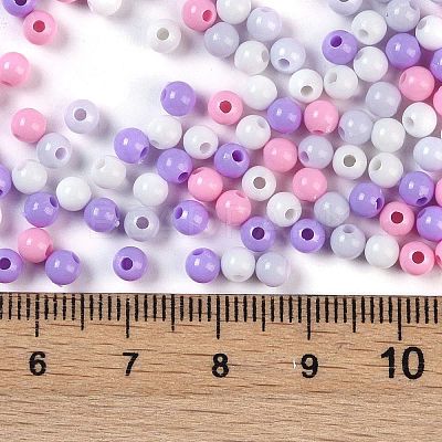 Opaque Acrylic Beads X1-OACR-H118-07B-03-1