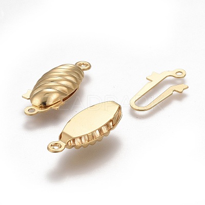 304 Stainless Steel Box Clasps STAS-P249-04G-1