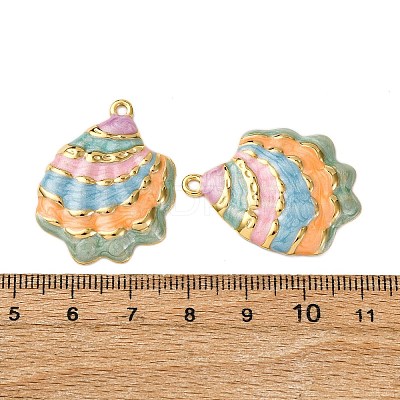 304 Stainless Steel Enamel Pendants X-STAS-L299-25G-06-1