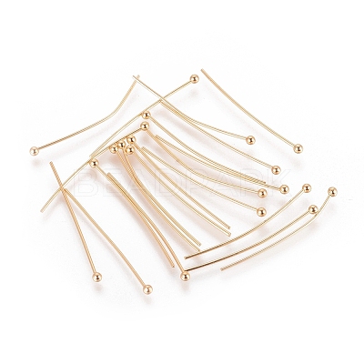 Brass Ball Head Pins X-KK-T032-007G-1