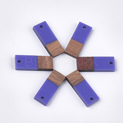 Resin & Walnut Wood Pendants RESI-S358-79H-1