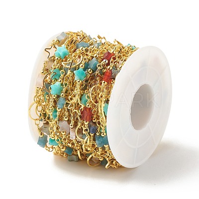 Brass Moon and Star Link Chains CHC-E024-04G-1