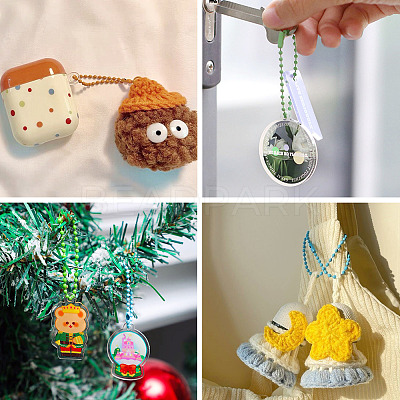 200Pcs 10 Colors Iron Ball Chain CH-TA0001-07-1