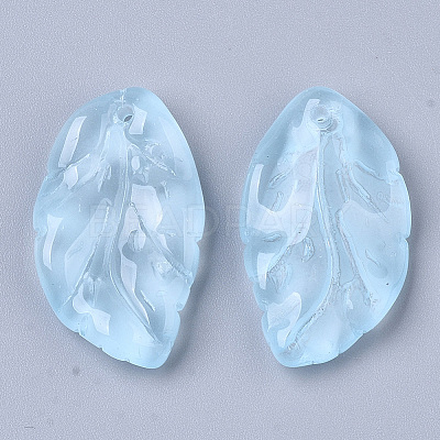 Transparent Spray Painted Glass Pendants X1-GLAA-T013-02-C01-1