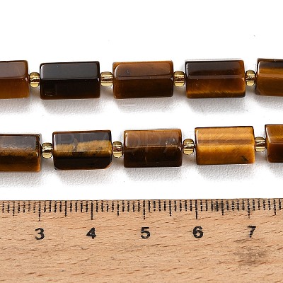 Natural Tiger Eye Beads Strands GG-CBA5B6F-C01-01-1