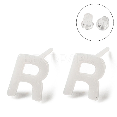Hypoallergenic Bioceramics Zirconia Ceramic Stud Earrings EJEW-F340-04R-1