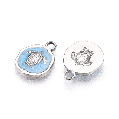 304 Stainless Steel Pendants X-STAS-N108-08B-P-1