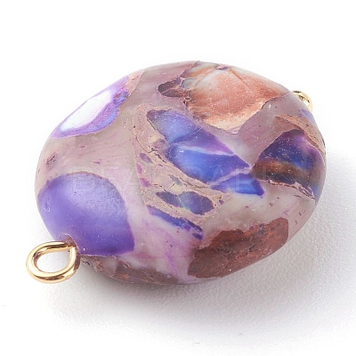 Natural Imperial Jasper Pendants PALLOY-JF00667-1
