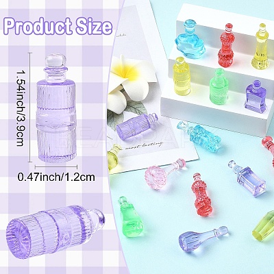 20Pcs Transparent Acrylic Children's Gem Toys OACR-YW0003-91-1