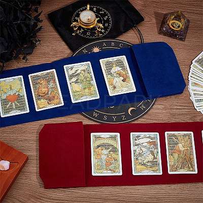 2Pcs Rectangle Velvet Tarot Cards Storage Bags TP-CN0001-16B-1