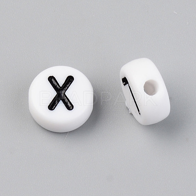 Opaque Acrylic Beads X-SACR-T338-11A-1