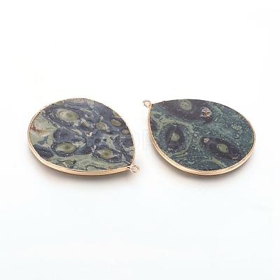 Natural Kambaba Jasper Pendants G-E526-01L-1