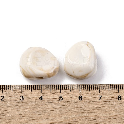 Two Tone Opaque Acrylic Beads MACR-Z002-01B-1