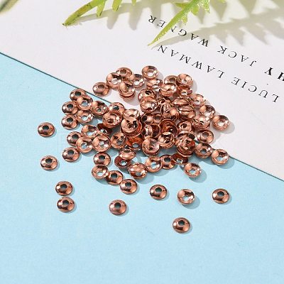 Brass Tiny Bead Cones X-KK-O043-04RG-1