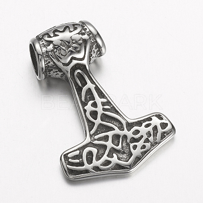 304 Stainless Steel Pendants STAS-D166-66AS-1