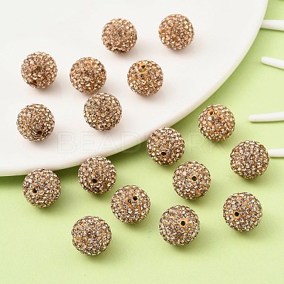 Pave Disco Ball Beads RB-Q195-14mm-246-1