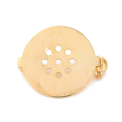 Brass Brooch Pin Findings KK-D266-01LG-1