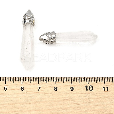 Glass Big Pointed Pendants GLAA-XCP0001-66-1
