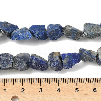 Raw Rough Natural Lapis Lazuli Beads Strands G-M453-D06-1