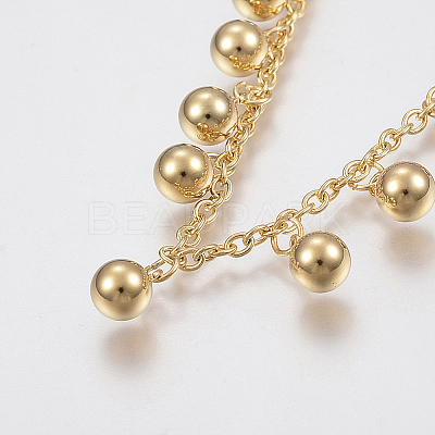 304 Stainless Steel Anklets LS-AJEW-G016-02G-1