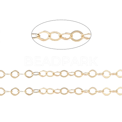 Yellow Gold Filled Cable Chains CHC-M023-08G-1