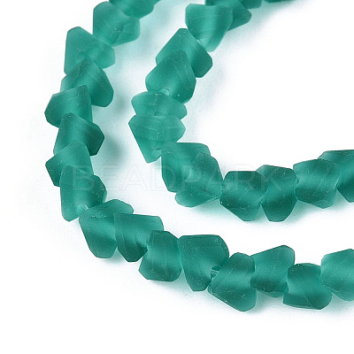 Frosted Transparent Glass Beads X1-GLAA-N016-4mm-04-1