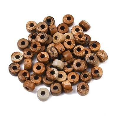 Natural Picture Jasper Beads G-G0003-A08-1