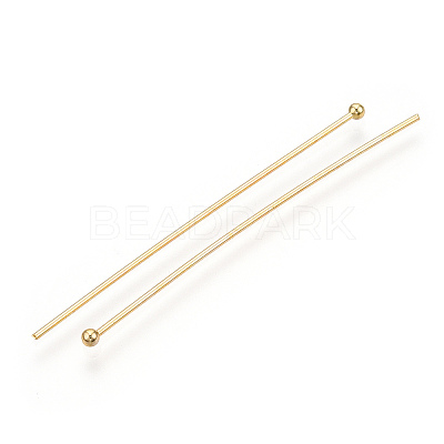 Brass Ball Head Pins X-KK-G331-10-0.8x50-1