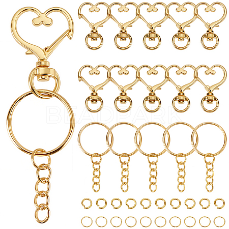 DIY Keychain Findings Kits DIY-SP0006-96G-1