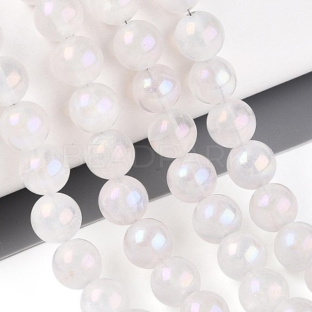 Electroplate Natural Quartz Crystal Beads Strands G-T144-39-1