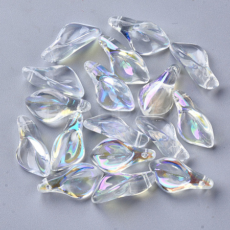 Transparent Glass Pendants GLAA-S054-007C-01-1