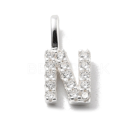925 Sterling Silver with Cubic Zirconia Charms STER-Q004-01N-S-1