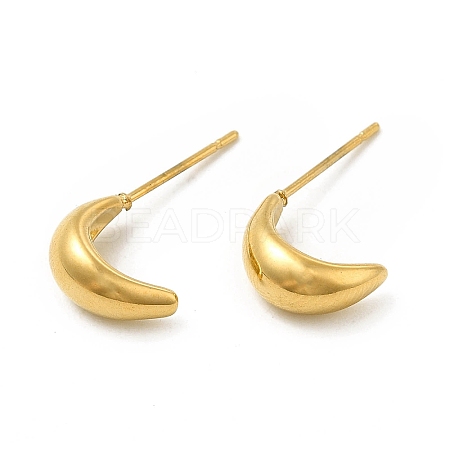304 Stainless Steel Stud Earing for Women Men EJEW-P216-01G-1