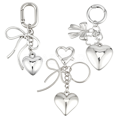 3Pcs 3 Styles Alloy Keychains KEYC-PH0002-36-1
